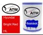 Preview: Hyundai, Bright Red, HL: 500ml Lackdose, von ATW Autoteile West.